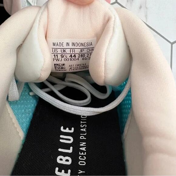 New Adidas Duramo SL White and Teal Sneakers Size 11 Womens - Picture 11 of 12